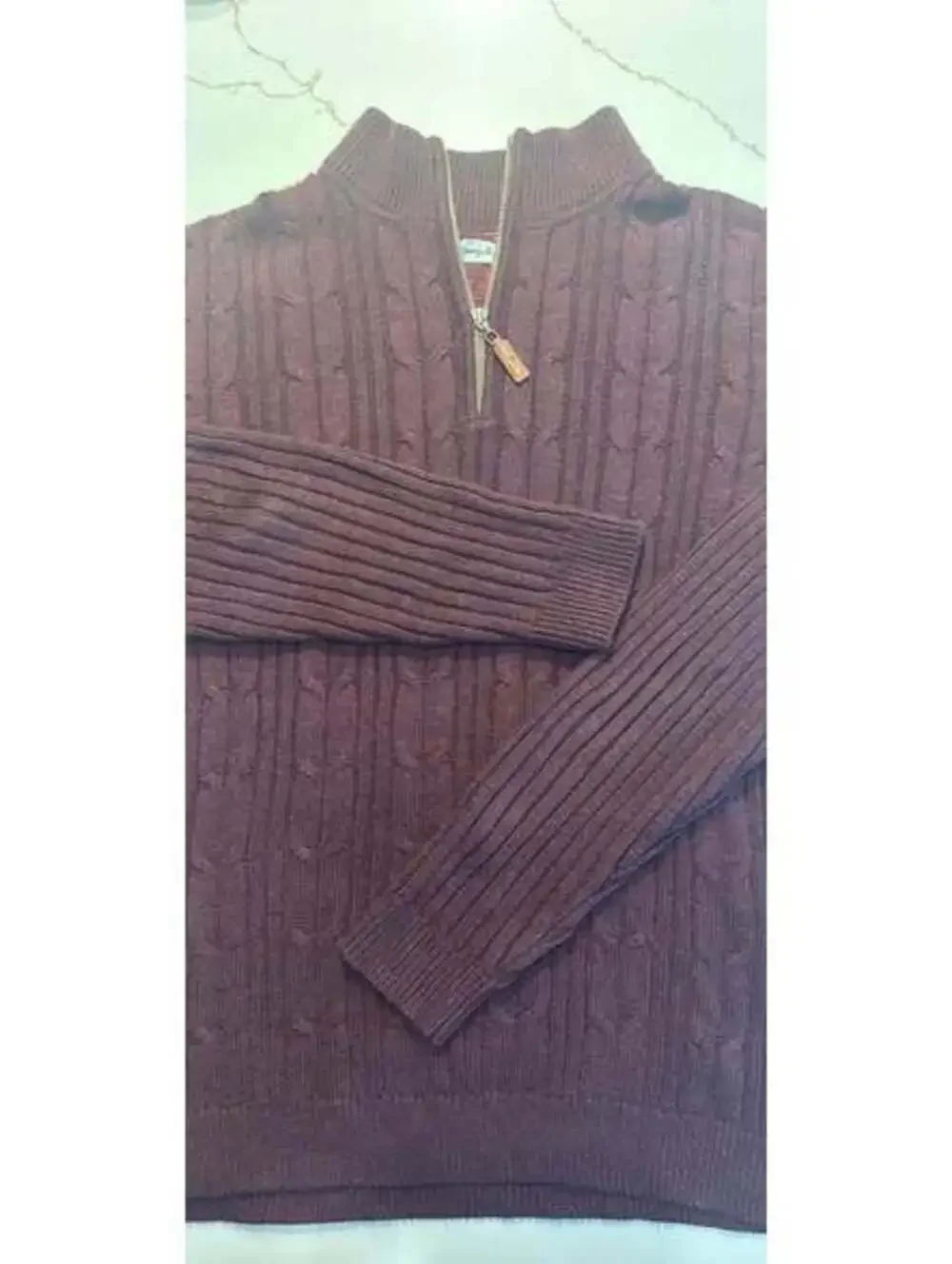 Tommy Bahama Coolside Madeira IslandZone Quarter-Zip Sweater Burgundy Man Medium